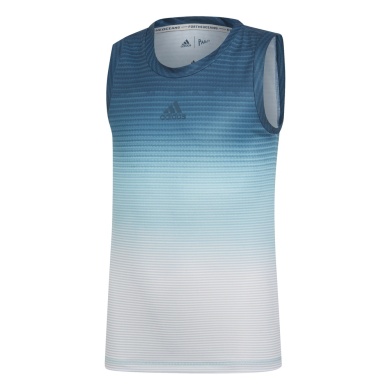 adidas Tank top tenisowy Praley #19 niebieski/biały dziewczęta